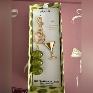 ✨ Martini Moment Bag Charm / Key Chain 🍸(Brand new - never left the box)